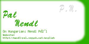 pal mendl business card